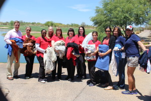 Dr. Tim Wilson and staff of Affiliated Pediatric Dentistry and Orthodontics supporting the Golf4Smiles Tournament by donating items to the Coat/Blanket Drive to benefit AZMOM.