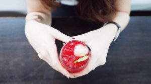 Not drinking for 9 months doesn’t have to hinder your happy hour. Spruce it up with this mocktail!